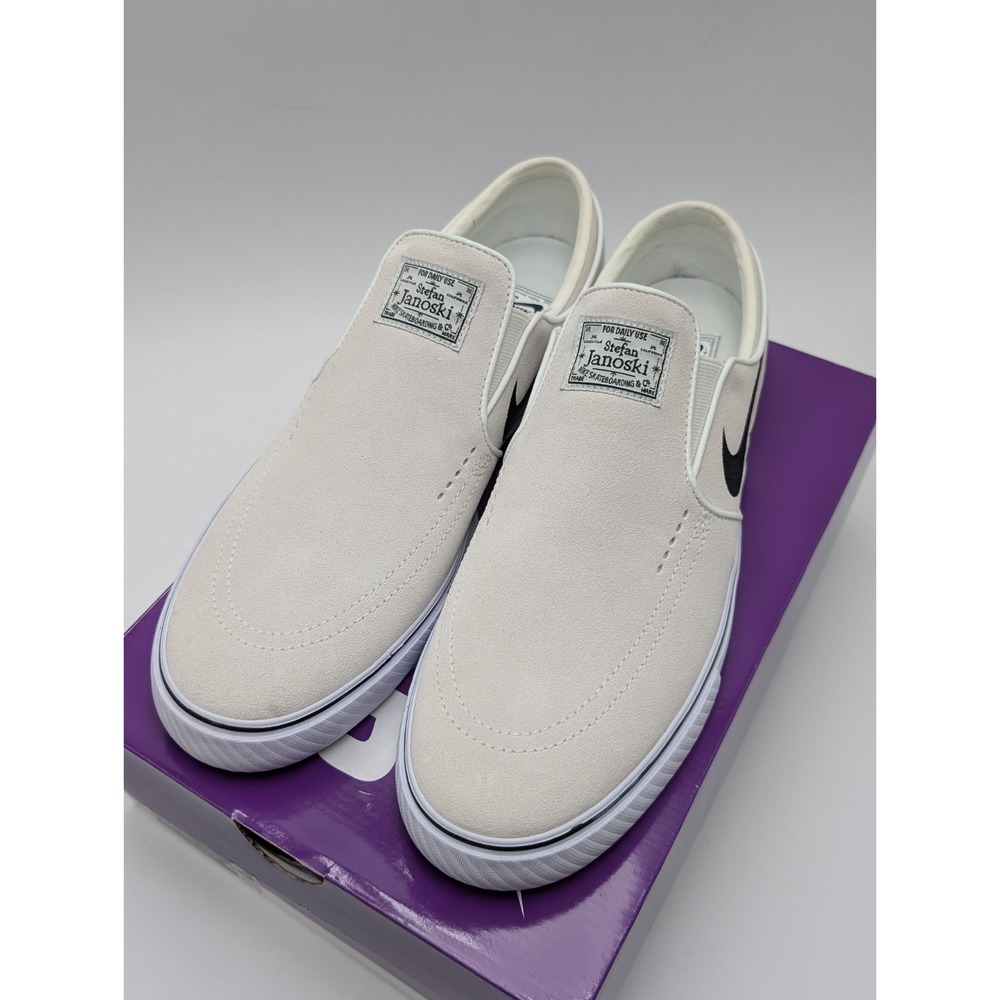 Nike SB Janoski+ Slip FN5893-100 Mens US 12 Skate Shoes Summit White Sneakers - Picture 2 of 10